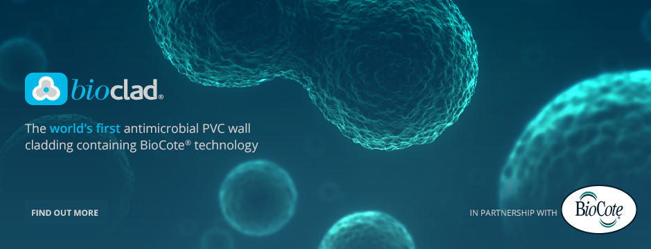 BioClad - The world's first antimicrobial PVC wall cladding containing BioCote technology